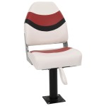 vidaXL Set cu scaun pentru barcă, pliabil, 4 piese, spătar înalt vidaXL Set cu scaun pentru barcă, pliabil, 4 piese, spătar înalt