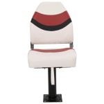 vidaXL Set cu scaun pentru barcă, pliabil, 4 piese, spătar înalt vidaXL Set cu scaun pentru barcă, pliabil, 4 piese, spătar înalt