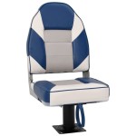 vidaXL Set cu scaun pentru barcă, pliabil, 2 piese, spătar înalt vidaXL Set cu scaun pentru barcă, pliabil, 2 piese, spătar înalt