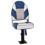 vidaXL Set cu scaun pentru barcă, pliabil, 2 piese, spătar înalt vidaXL Set cu scaun pentru barcă, pliabil, 2 piese, spătar înalt