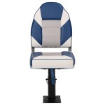 vidaXL Set cu scaun pentru barcă, pliabil, 2 piese, spătar înalt vidaXL Set cu scaun pentru barcă, pliabil, 2 piese, spătar înalt