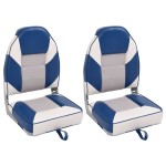 vidaXL Scaune pliabile pentru barcă 2 buc. cu spătar înalt 39x43x58 cm vidaXL Scaune pliabile pentru barcă 2 buc. cu spătar înalt 39x43x58 cm