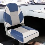vidaXL Set cu scaun pentru barcă, pliabil, 4 piese, spătar înalt vidaXL Set cu scaun pentru barcă, pliabil, 4 piese, spătar înalt