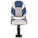 vidaXL Set cu scaun pentru barcă, pliabil, 4 piese, spătar înalt