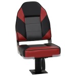 vidaXL Set cu scaun pentru barcă, pliabil, 2 piese, spătar înalt vidaXL Set cu scaun pentru barcă, pliabil, 2 piese, spătar înalt