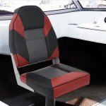 vidaXL Set cu scaun pentru barcă, pliabil, 2 piese, spătar înalt vidaXL Set cu scaun pentru barcă, pliabil, 2 piese, spătar înalt