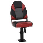 vidaXL Set cu scaun pentru barcă, pliabil, 2 piese, spătar înalt vidaXL Set cu scaun pentru barcă, pliabil, 2 piese, spătar înalt