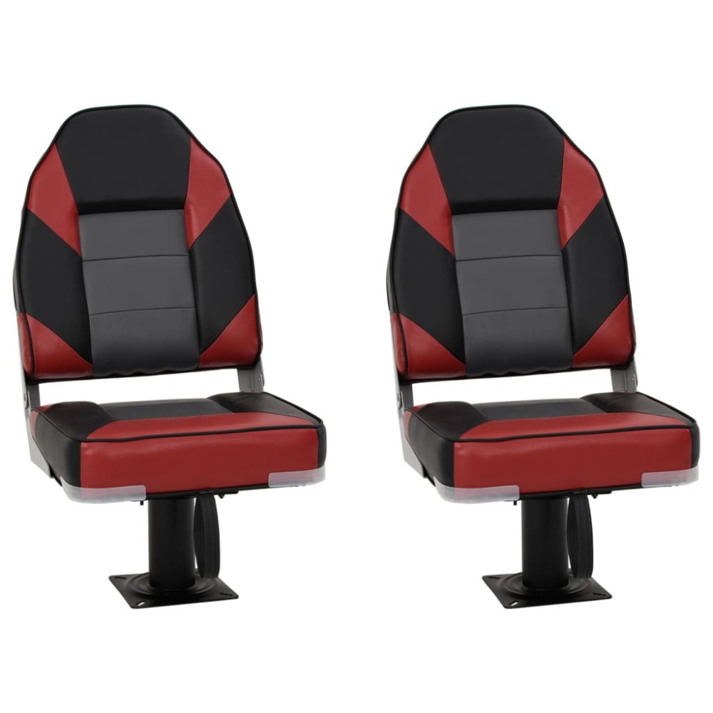 vidaXL Set cu scaun pentru barcă, pliabil, 4 piese, spătar înalt