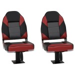 vidaXL Set cu scaun pentru barcă, pliabil, 4 piese, spătar înalt vidaXL Set cu scaun pentru barcă, pliabil, 4 piese, spătar înalt