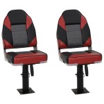 vidaXL Set cu scaun pentru barcă, pliabil, 4 piese, spătar înalt vidaXL Set cu scaun pentru barcă, pliabil, 4 piese, spătar înalt