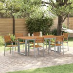 vidaXL Scaun pentru Grădină 6 pcs Maro 56 x 57 x 87cm vidaXL Scaun pentru Grădină 6 pcs Maro 56 x 57 x 87cm
