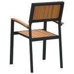 vidaXL Scaun pentru Grădină 6 pcs Maro 56 x 57 x 87cm vidaXL Scaun pentru Grădină 6 pcs Maro 56 x 57 x 87cm
