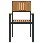 vidaXL Scaun pentru Grădină 8 pcs Maro 56 x 57 x 87cm vidaXL Scaun pentru Grădină 8 pcs Maro 56 x 57 x 87cm