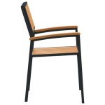 vidaXL Scaun pentru Grădină 8 pcs Maro 56 x 57 x 87cm vidaXL Scaun pentru Grădină 8 pcs Maro 56 x 57 x 87cm