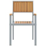vidaXL Scaun pentru Grădină 8 pcs Maro 56 x 57 x 87cm vidaXL Scaun pentru Grădină 8 pcs Maro 56 x 57 x 87cm