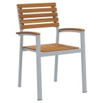 vidaXL Set de dining pentru grădină 9 piese din lemn de acacia și metal vidaXL Set de dining pentru grădină 9 piese din lemn de acacia și metal
