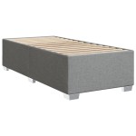 vidaXL Cadru de pat fără saltea, gri deschis, 90x190 cm, textil