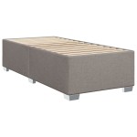 vidaXL Cadru de pat fără saltea Taupe 90x190 cm Stofa