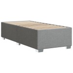 vidaXL Cadru de pat fără saltea, gri deschis, 90x200 cm, textil