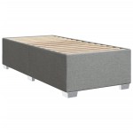 vidaXL Cadru de pat fără saltea, gri deschis, 100x200 cm, textil