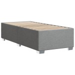 vidaXL Cadru de pat fără saltea, gri deschis, 100x200 cm, textil