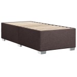 vidaXL Cadru de pat fără saltea, maro închis, 100x200 cm, textil vidaXL Cadru de pat fără saltea, maro închis, 100x200 cm, textil