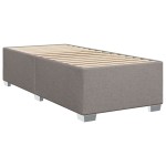 vidaXL Cadru de pat fără saltea, gri taupe, 100x200 cm, textil vidaXL Cadru de pat fără saltea, gri taupe, 100x200 cm, textil