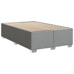 vidaXL Cadru de pat fără saltea țesătură gri deschis 120x190 cm