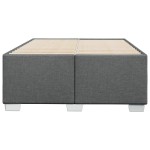 vidaXL Cadru de pat fără saltea gri închis 120x190 cm țesătură