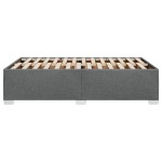 vidaXL Cadru de pat fără saltea gri închis 120x190 cm țesătură