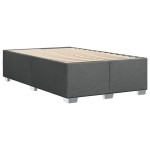 vidaXL Cadru de pat fără saltea gri închis 120x190 cm țesătură
