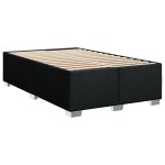 vidaXL Cadru de pat fără saltea Negru 120x190 cm țesătură