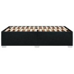 vidaXL Cadru de pat fără saltea Negru 120x190 cm țesătură
