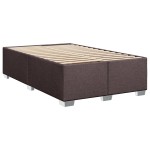 vidaXL Cadru de pat fără saltea țesătură maro 120x190 cm țesătură