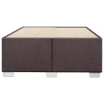 vidaXL Cadru de pat fără saltea țesătură maro 120x190 cm țesătură