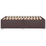 vidaXL Cadru de pat fără saltea țesătură maro 120x190 cm țesătură
