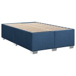 vidaXL Cadru de pat fără saltea Albastru 120x190 cm țesătură