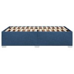 vidaXL Cadru de pat fără saltea Albastru 120x190 cm țesătură