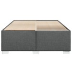 vidaXL Cadru de pat fără saltea, gri închis, 140x190 cm, textil