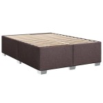 vidaXL Cadru de pat fără saltea, maro închis, 140x200 cm, textil vidaXL Cadru de pat fără saltea, maro închis, 140x200 cm, textil