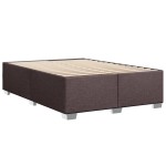 vidaXL Cadru de pat fără saltea, maro închis, 140x200 cm, textil vidaXL Cadru de pat fără saltea, maro închis, 140x200 cm, textil