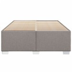vidaXL Cadru de pat fără saltea, gri taupe, 140x190 cm, textil vidaXL Cadru de pat fără saltea, gri taupe, 140x190 cm, textil
