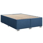 vidaXL Cadru de pat fără saltea, albastru, 140x190 cm, textil