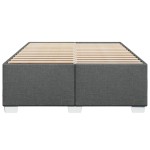 vidaXL Cadru de pat fără saltea, gri închis, 140x200 cm, textil