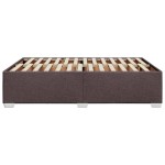 vidaXL Cadru de pat fără saltea, maro închis, 140x200 cm, textil vidaXL Cadru de pat fără saltea, maro închis, 140x200 cm, textil