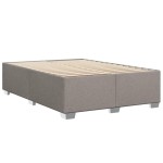 vidaXL Cadru de pat fără saltea, gri taupe, 140x200 cm, textil vidaXL Cadru de pat fără saltea, gri taupe, 140x200 cm, textil