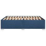 vidaXL Cadru de pat fără saltea, albastru, 140x200 cm, textil