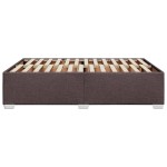 vidaXL Cadru de pat fără saltea, maro închis, 160x200 cm, textil vidaXL Cadru de pat fără saltea, maro închis, 160x200 cm, textil