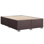 vidaXL Cadru de pat fără saltea, maro închis, 160x200 cm, textil vidaXL Cadru de pat fără saltea, maro închis, 160x200 cm, textil