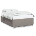 vidaXL Cadru de pat fără saltea, gri taupe, 160x200 cm, textil vidaXL Cadru de pat fără saltea, gri taupe, 160x200 cm, textil